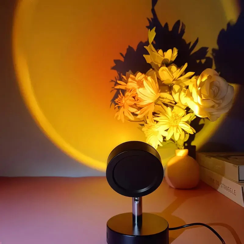Sunset Atmosphere Lamp, Night Light, Bedside Lamp, Sunset Lamp for Photography, Bedroom Sunset Lamp, Projection of Sunset Lamp